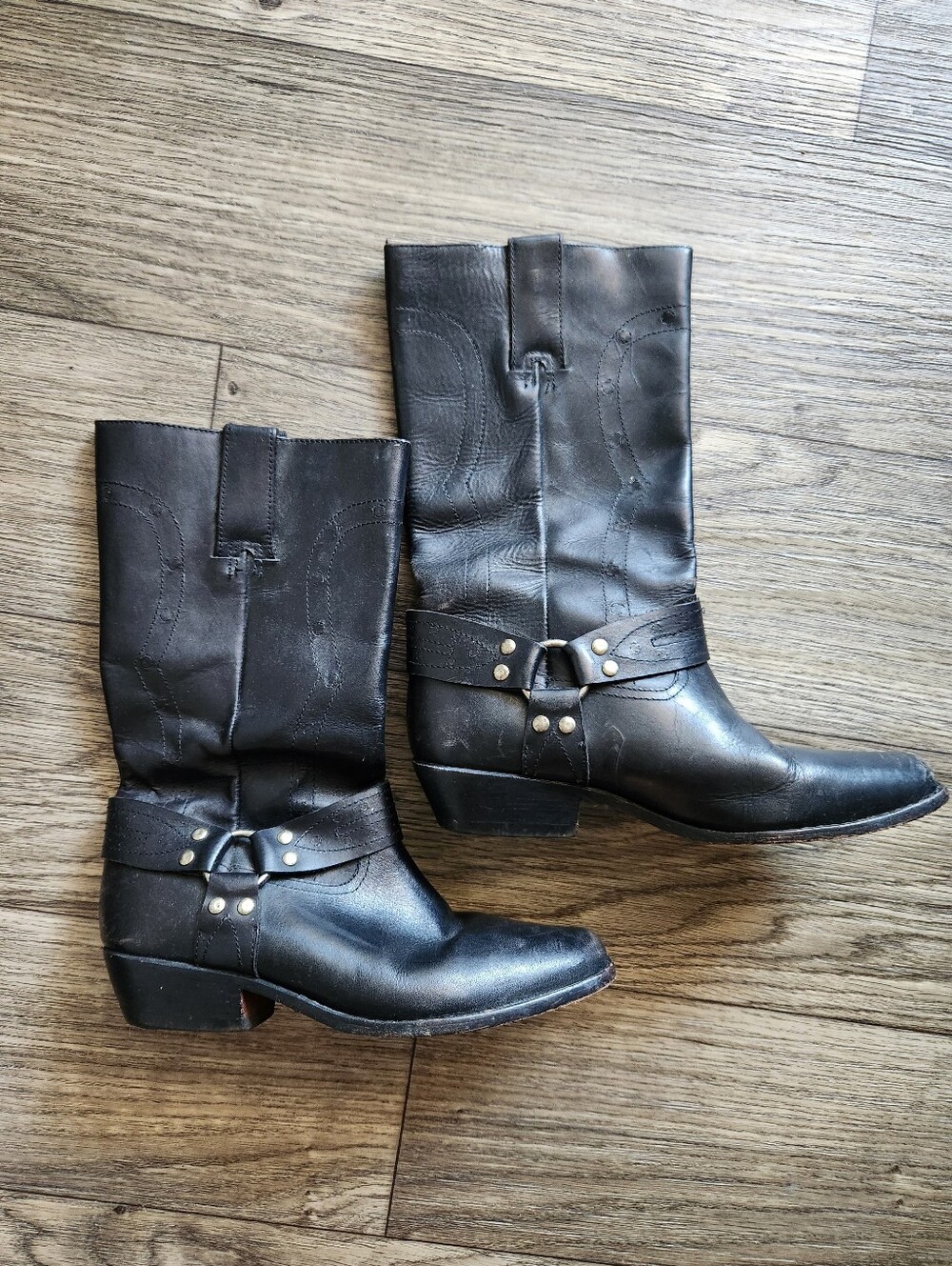 Vintage Moto Harness Boots Paolo Fellici